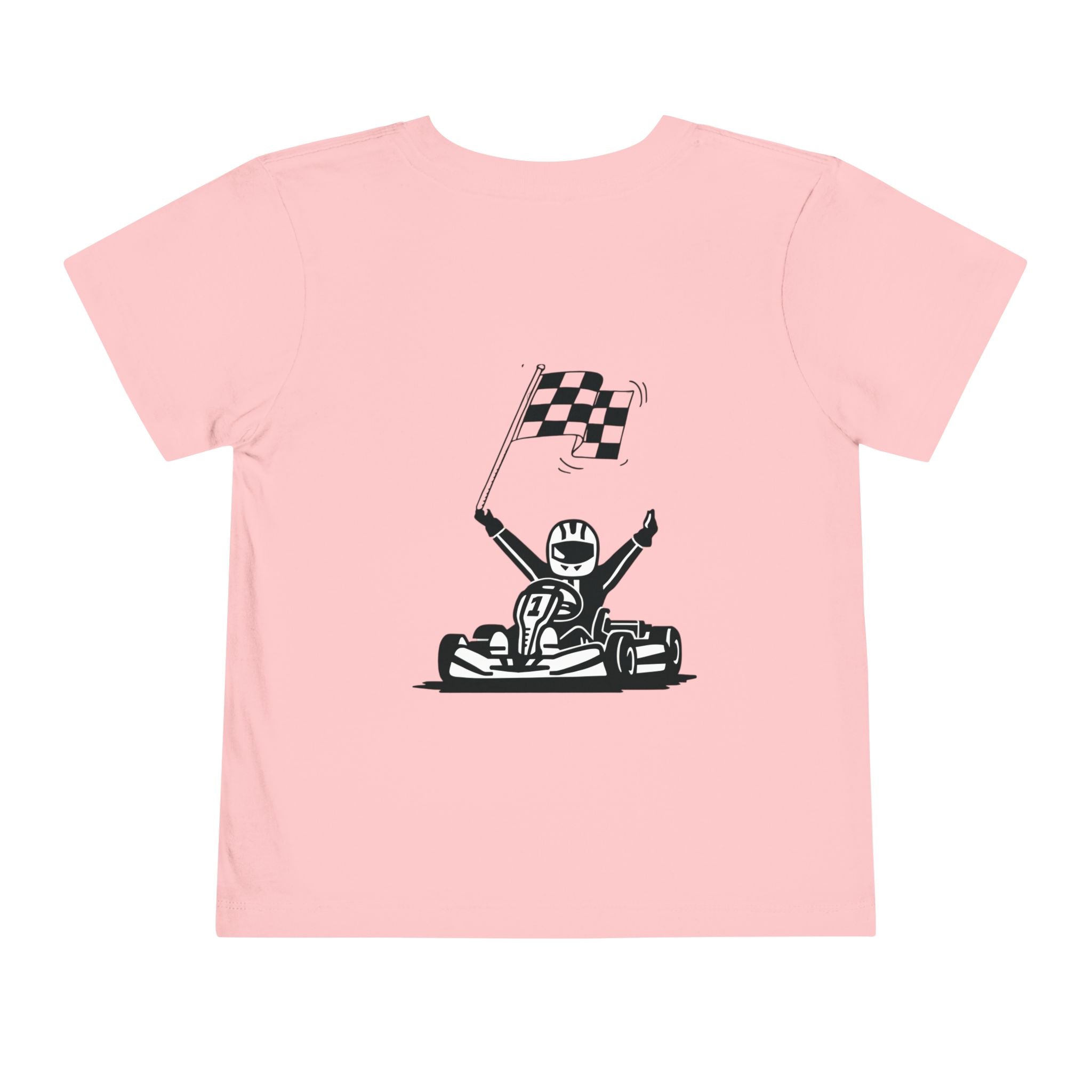 Toddler Tee — Kid’s Go-Kart Racing Shirt with Checkered Flag
