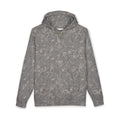 Marled Forest Pattern Hoodie — Vintage Gray All-Over Print Pullover