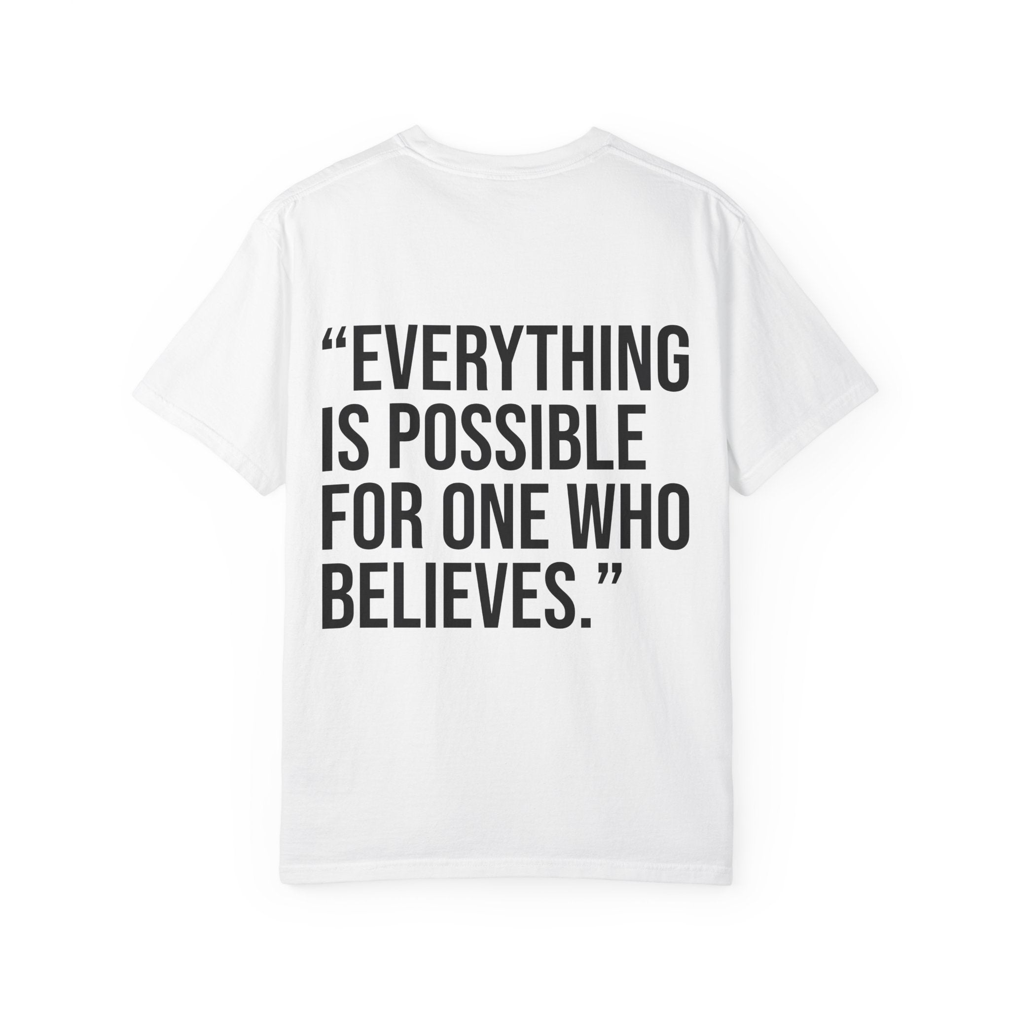 Mark 9:23 T‑Shirt — "Everything Is Possible for One Who Believes" Christian Tee