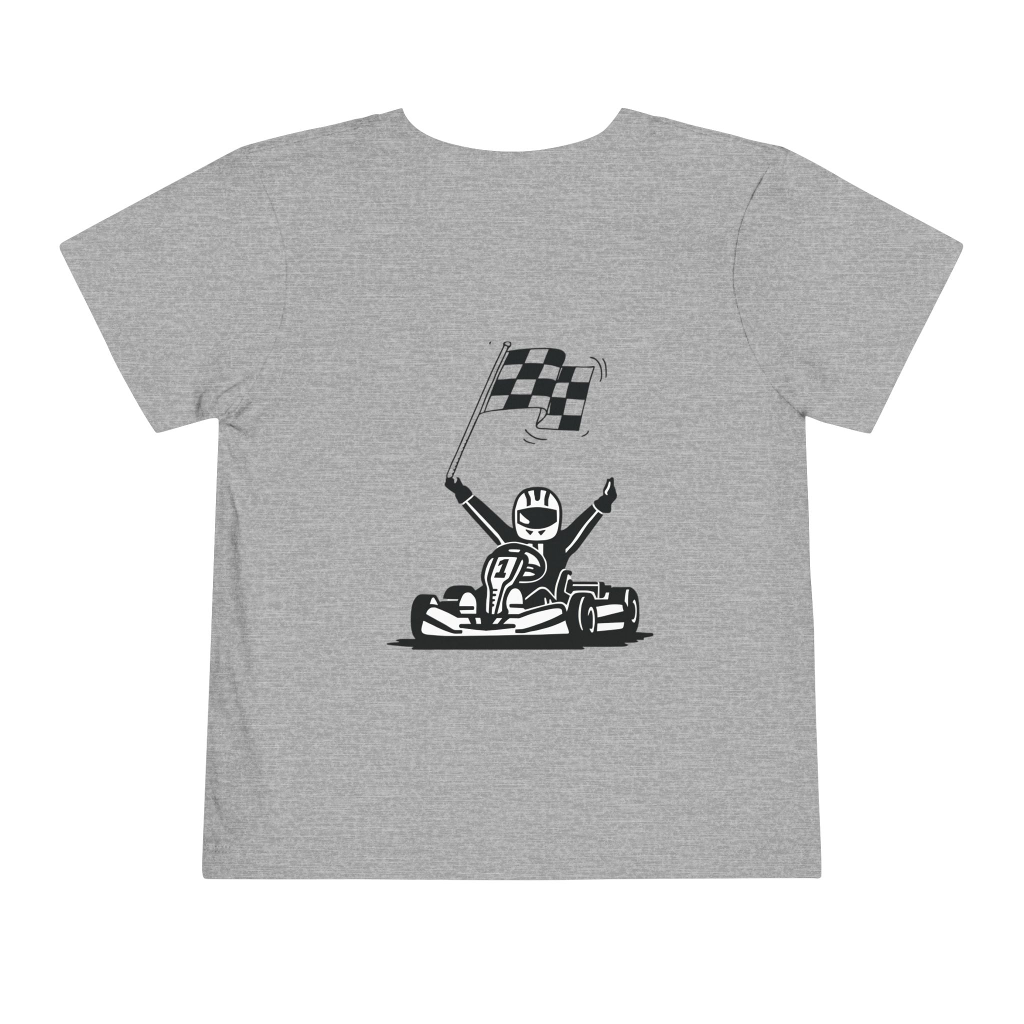Toddler Tee — Kid’s Go-Kart Racing Shirt with Checkered Flag